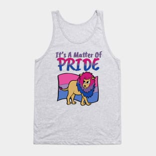 Bisexual Pride Lion- With text Tank Top